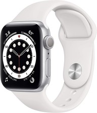 Apple Watch Series 6 GPS, 40mm - Silver Aluminum Case with White Sport Band R