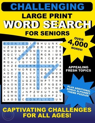 Engaging Large Print Word Search For Seniors - Anding, Randy|Schaefer, Dylan...