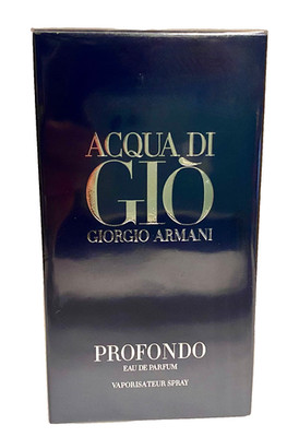 ACQUA DI GIO  PROFONDO GIORGIO ARMANI  2.5 oz/75 ml For Man Sealed