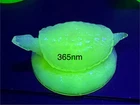 Rosalene Glass turtle made From Fenton Mold Lite Uranium Glow Great Gift Sale