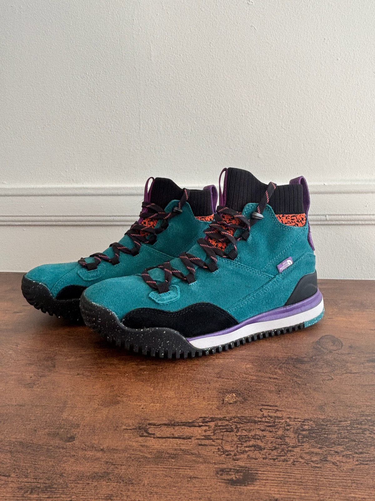 The North Face Back to Berkeley III Waterproof Boots Teal Blue Sz 8.5 No Box New