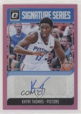 2018-19 Donruss Optic Signature Series Pink Prizm 14/25 Khyri Thomas Auto n1u
