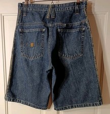 Vtg WRG JEANS CO. ATG Streetware SHORTS 16 Reg. 28" Waist Unisex Y2K Denim/Camo