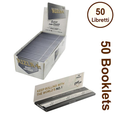Cartine Rizla Red Corte - 50 Libretti - Carta Ultra Sottile Rossa