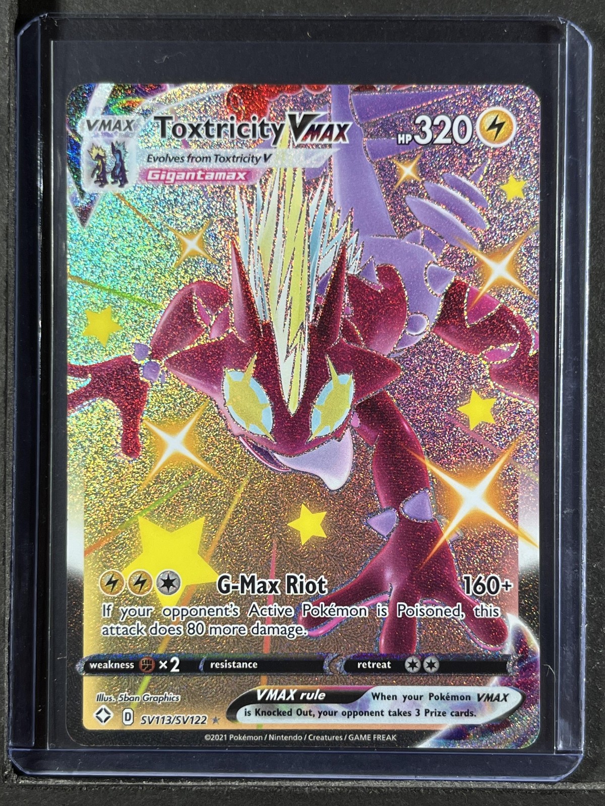Toxtricity VMAX #SV113/SV122 Shining Fates: Shiny Vault 250001