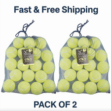 Athletic Works Pressureless Tennis Balls, 18-Pack Training  Dog Play Total 36 