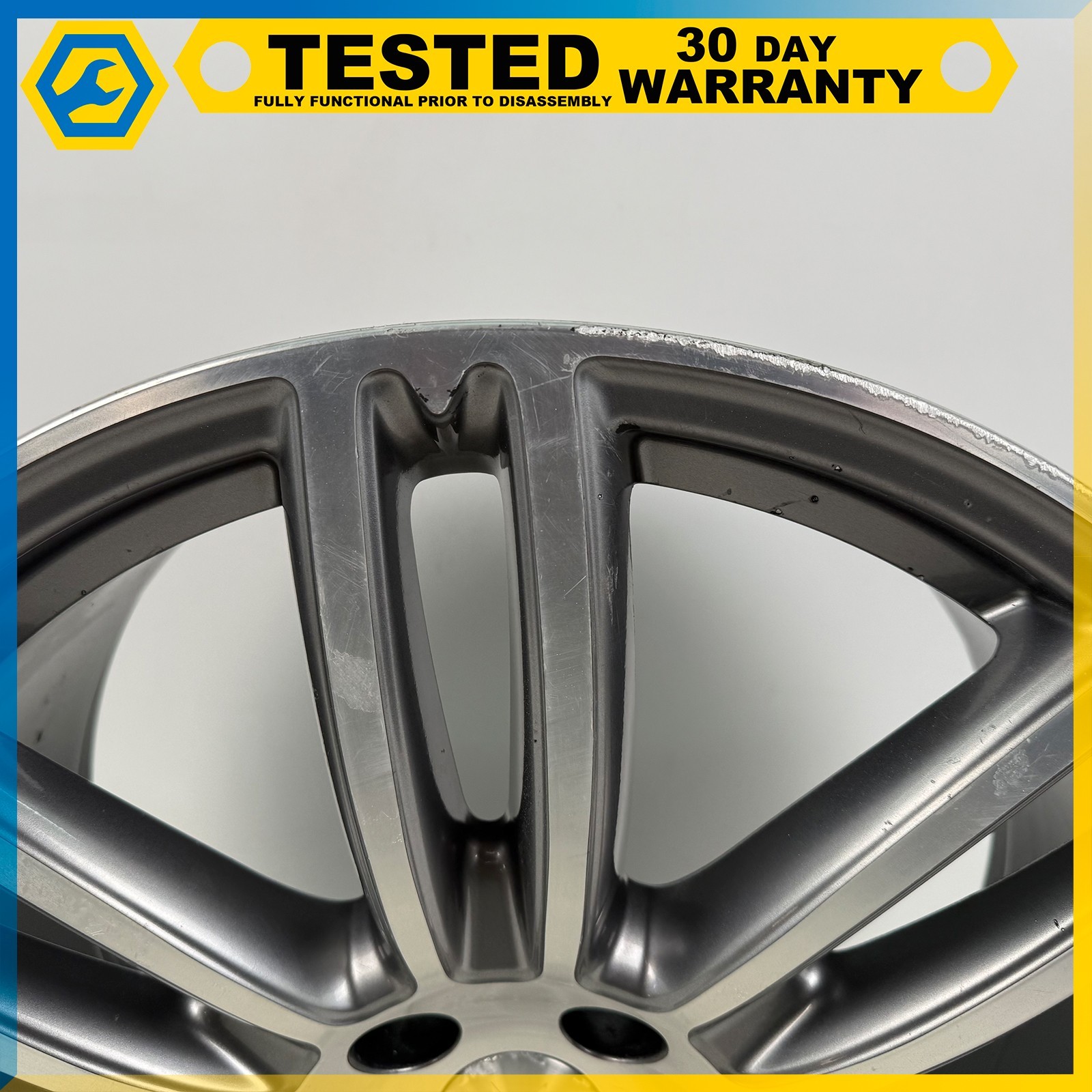 14-24 MASERATI GHIBLI 20 X 10.5J REAR WHEEL RIM GRAY OEM