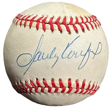 Sandy Koufax & Duke Snider Autographed Official National League Baseball JSA
