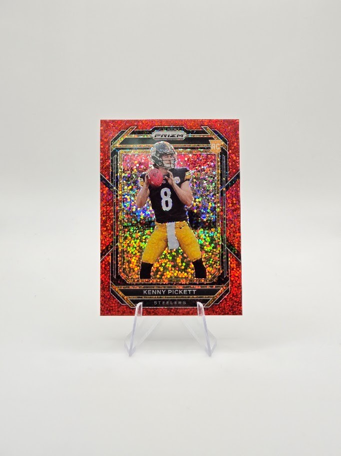Kenny Pickett 2022 Panini Prizm RC Red Sparkle SP #301 Steelers
