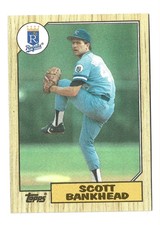 1987 Topps Scott Bankhead #508 RC Rookie Kansas City Royals Baseball KC Card MLB. rookie card picture
