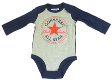 Converse All Star Baby Long Sleeve One Piece 0-6 Month