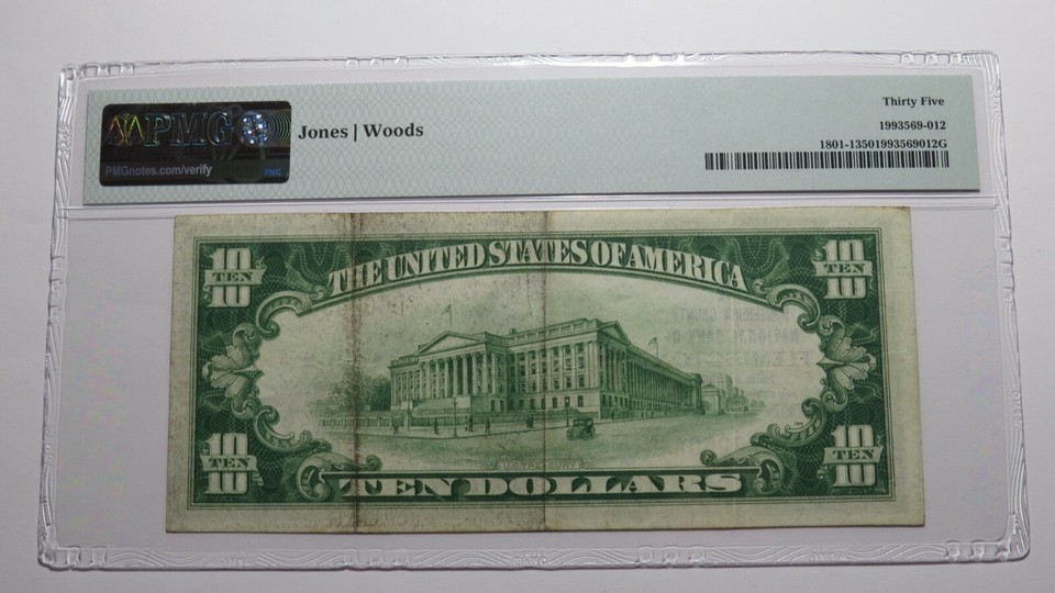 $10 1929 Flemington New Jersey NJ National Currency Bank Note Bill Ch ...