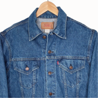 Vintage 70s Levis Type 3 Trucker Jacket Single Stitch Size 42 USA