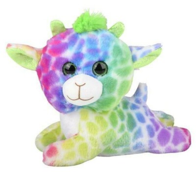 rainbow stuffed dog