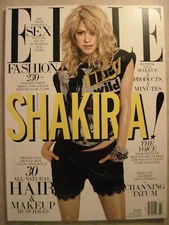 2013 July Elle Magazine Rock Star Shakira Great Newsstand Copy!