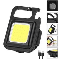 Mini Porte-clés LED Lampe de Poche Camping Rechargeable
