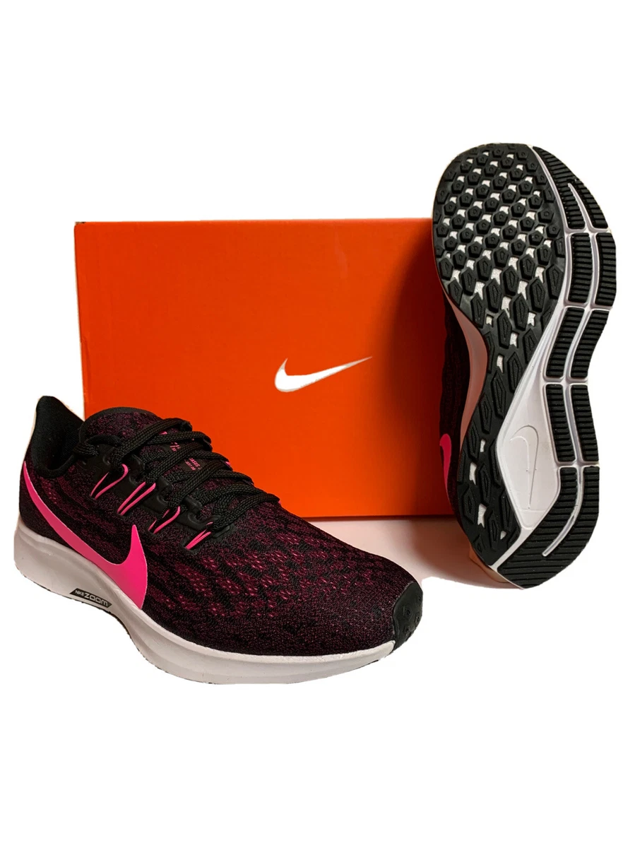 Air zoom pegasus 36 top womens black and pink