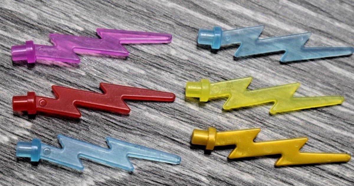 Lego 27256 Wave Angular Single with Bar End (Lightning Bolt