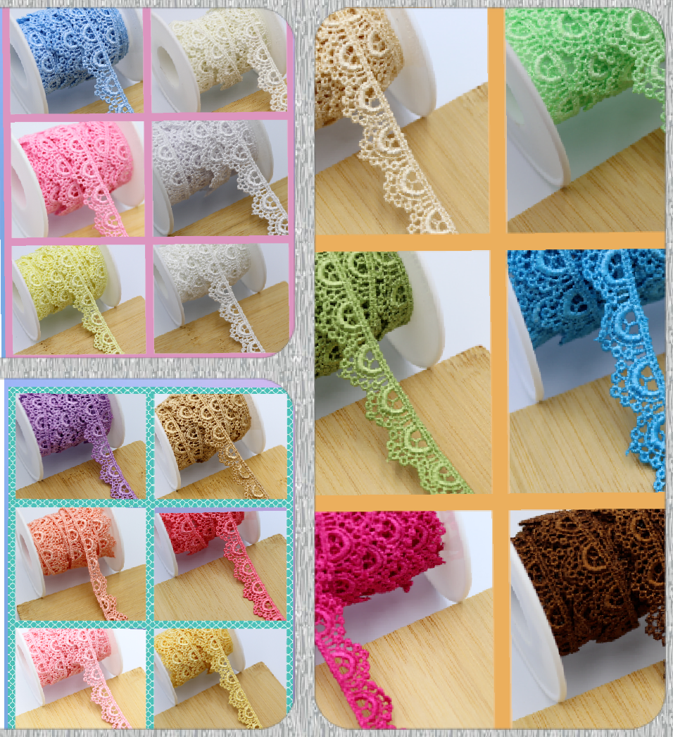 1/2 Inch Wide Daisy Trim Ribbon Price Per Yard/select Color - Foto 3
