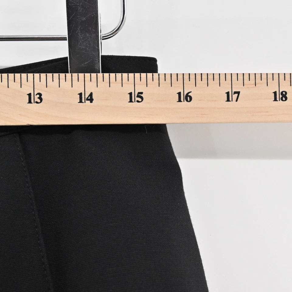 Falda Plisada LES COPAINS Talla 46 Negra Hasta la Rodilla Línea A Jersey Elastizado Retro Foto 4 de 4