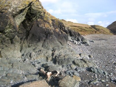 Foto 6x4 Felsenvorzunge Edernmeer-gewaschene Aufschlüsse des Präkambrischen Gwn c2010