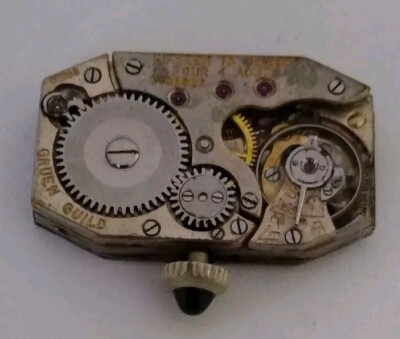 1920's Gruen 835 Rolex 200 Alpina 835 Glide Manual Wind Wristwatch