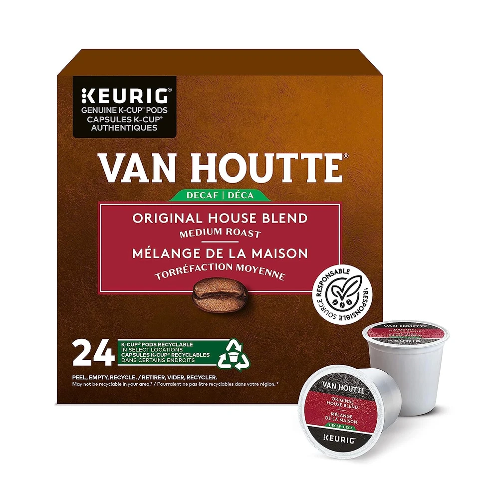 Café Van Houtte DECAF House Blend 24 a 144 tazas Keurig K elige cualquier tamaño Foto 2 de 4