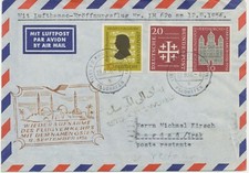 BUNDESREPUBLIK 1956 Erstflug Deutsche Lufthansa „FRANKFURT – BAGDAD (Irak)“