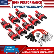 D514A High Performance Ignition Coil & Spark Plug Wire Set For LS2 LS3 LS4 LS7