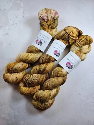 SW Merino Seide Kaschmir Garn, 4-fädig, Fingering Gewicht, 100 g, GOLDEN DRAGON - Bild 1 von 4