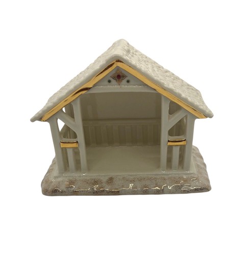 Lenox Mistletoe Park Series Manger Nativity 3 Pieces ONLY Christmas Figurine