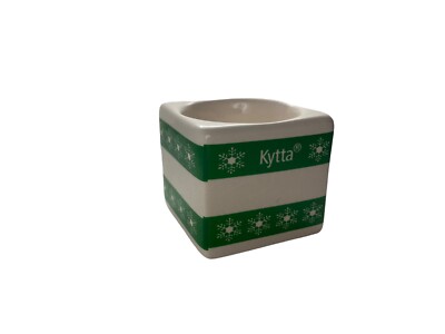 Kytta MERCK Teelichthalter Vintage Werbeartikel Keramik Kerzenhalter hohl 5cm