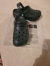 Crocs CLASSIC PLATFORM Comfortable Casual Lightweight Slip On Ladies Clogs Black