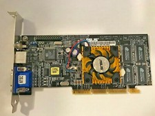 RARE VINTAGE ASUS V7100PRO/64M T  AGP 64 MEG NVIDIA GEFORCE2 MX400 VGA MXB57