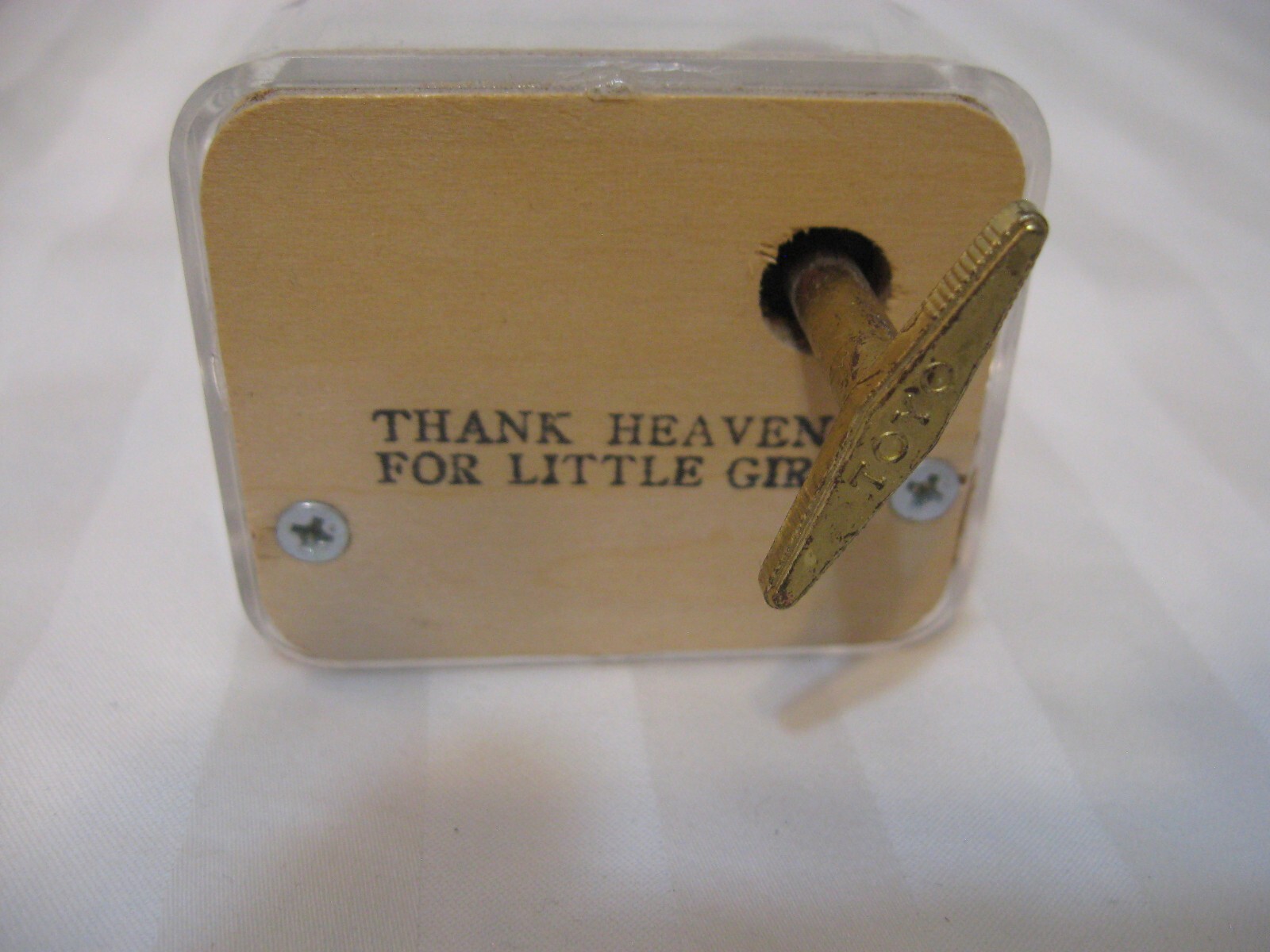 Sankyo Japan Music Box Mechanism Wind up Movement Thank Heaven for