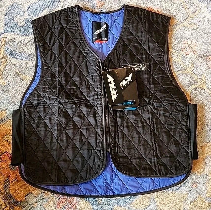 FLY Cooling Vest Black Size 2X Unisex Evaporative Cooling Outdoor Wear NEW