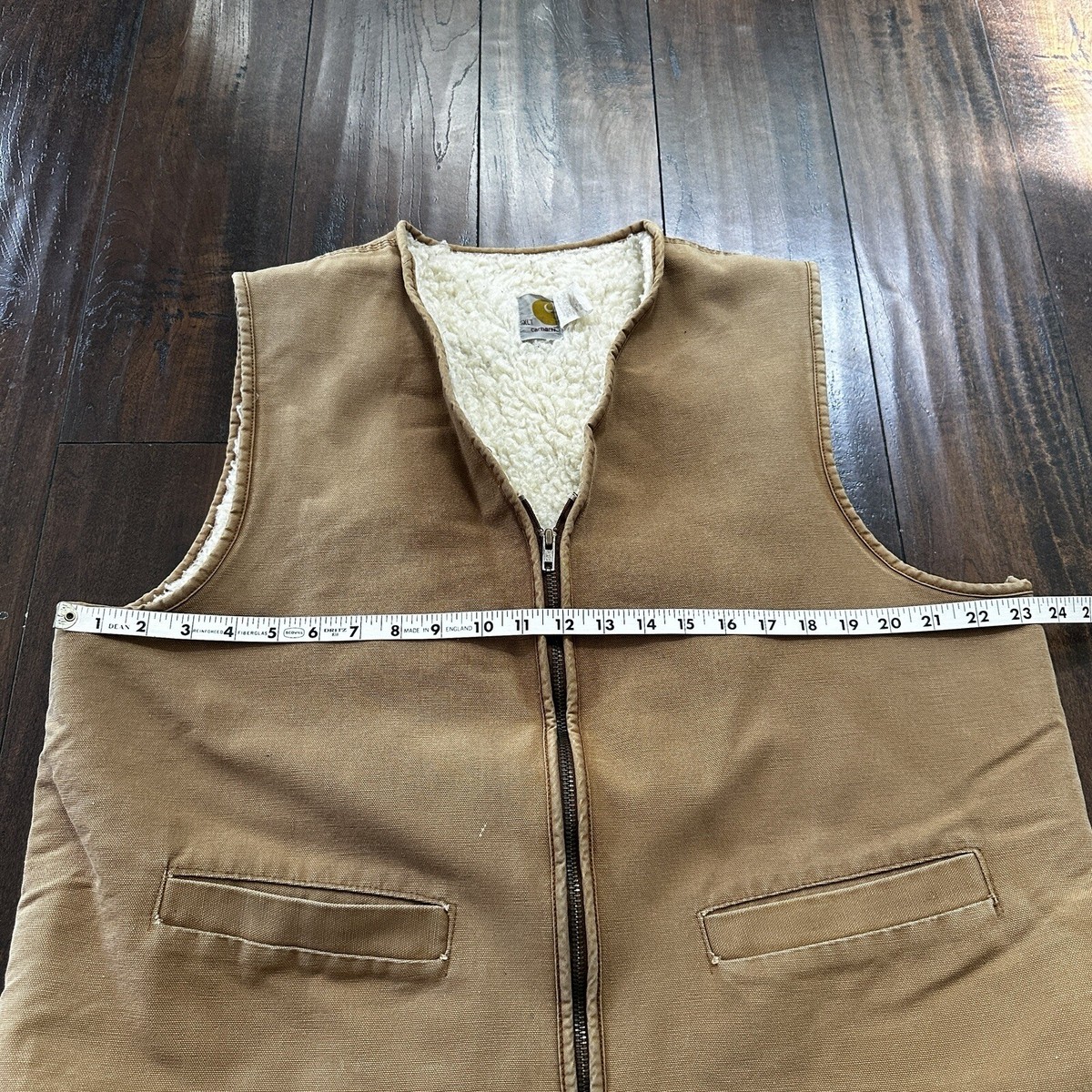 VTG 70s Carhartt Sherpa Lined Vest Mens XLT 6SVL Heavy Duck VTG 70s Carhartt Sherpa Lined Vest Mens XLT 6SVL Heavy Duck