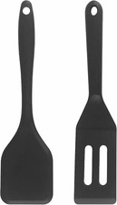 Pfannenwender Silikon Schwarz Klein Hitzebeständig Küchenhelfer