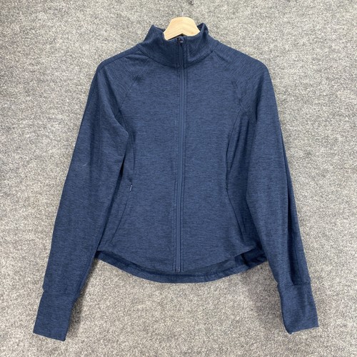 Danskin Now Women's Knit T-Shirt Plus Size 4X Blue Long Sleeves V-Neck