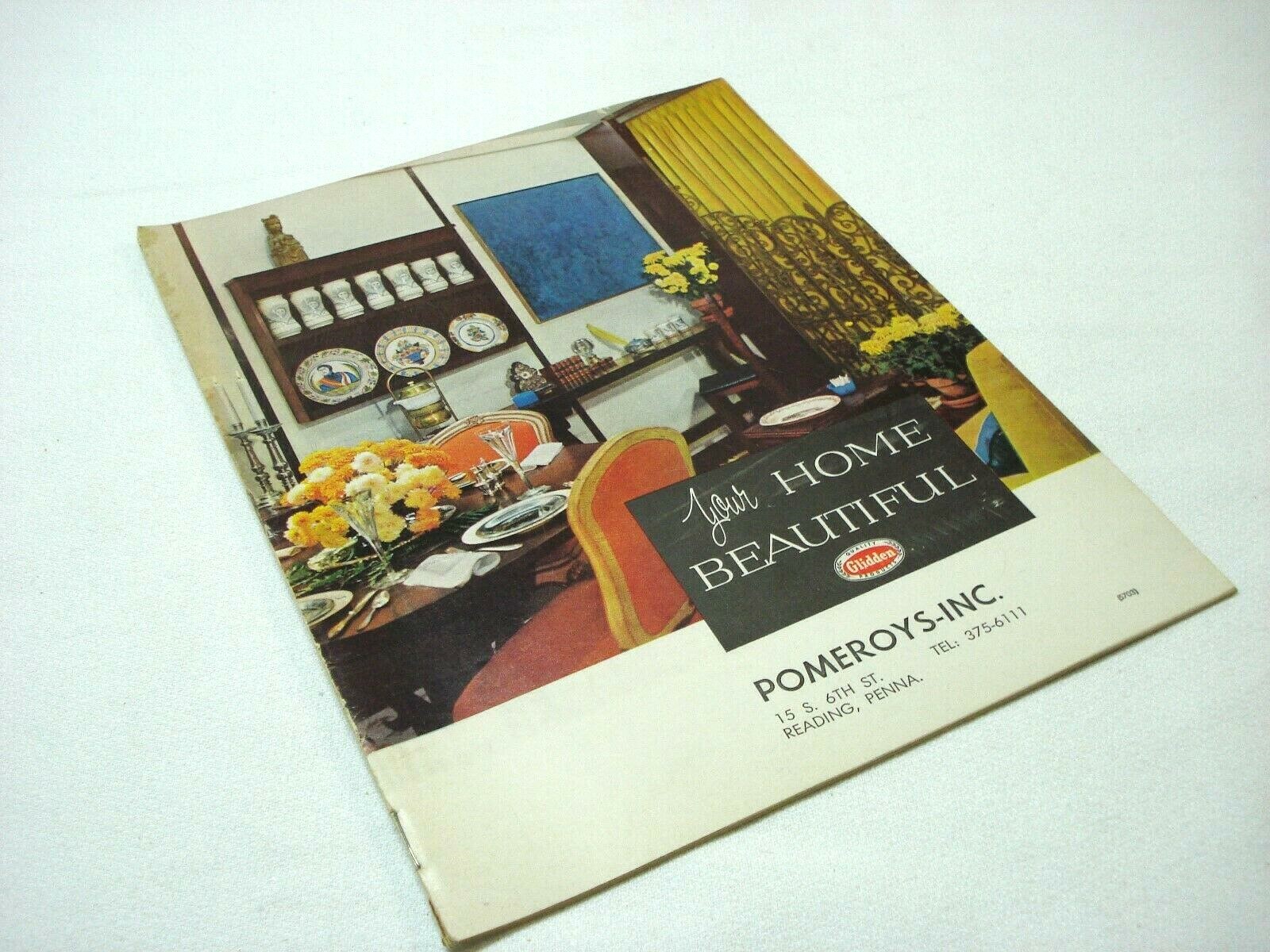 VINTAGE 1963 POMEROYS INC GLIDDEN PAINT HOME FURNISHING CATALOG READING, PA eBay
