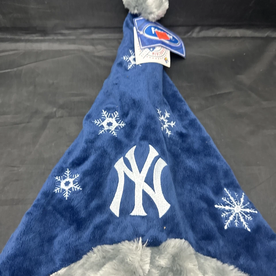 New York Yankees Fleece Pom Beanie Hat Forever Collectible Trl8#10 - Image 2 of 4