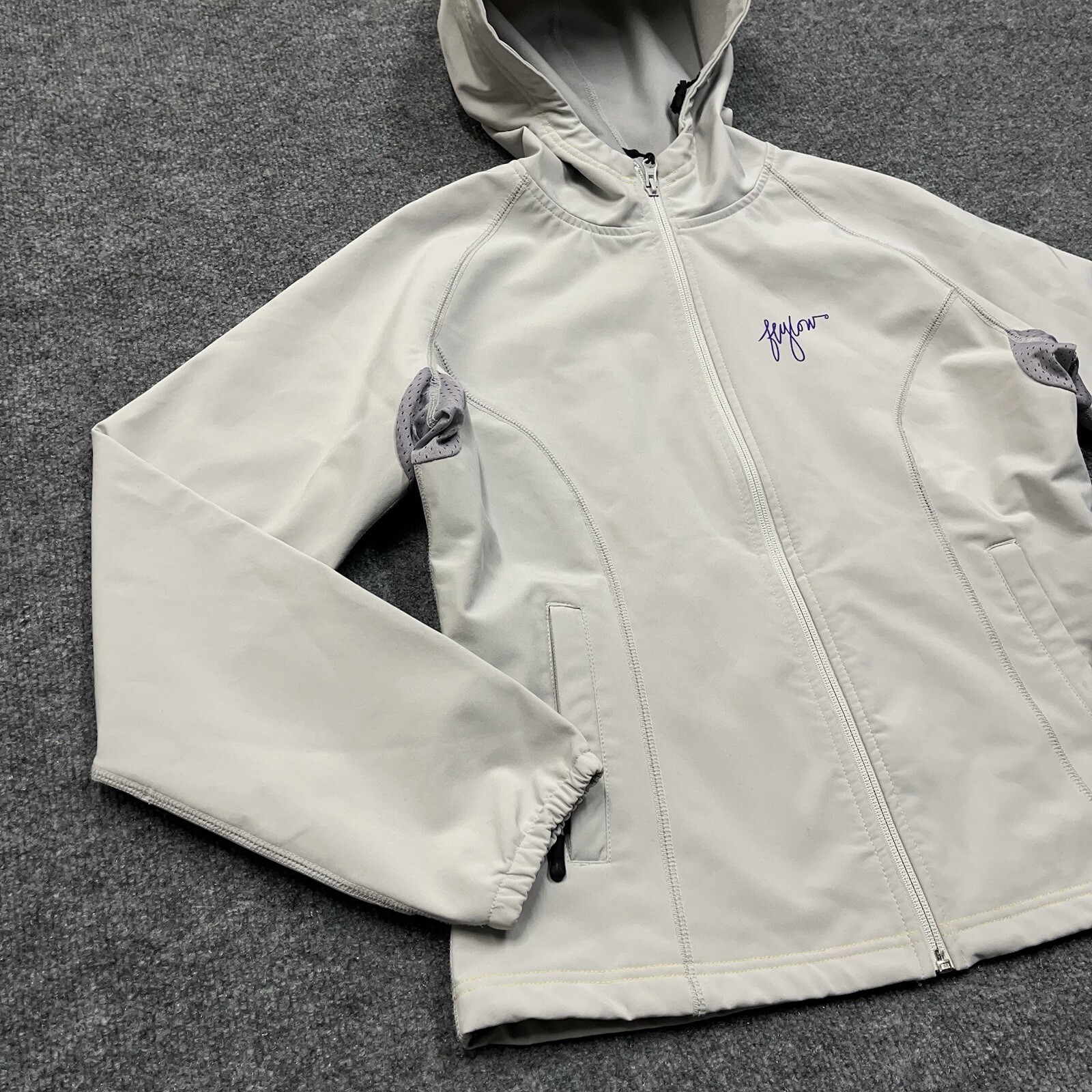 Flylow Jacket Womens Medium Gray SoftShell Hooded… - image 2