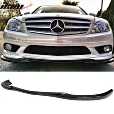 Fits 08-11 Mercedes-Benz W204 C Class GH Style GBK Front Bumper Lip Spoiler ABS