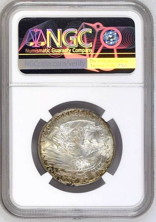 1921 ALABAMA HALF DOLLAR  NGC MS65  COMMEMORATIVE SILVER 50C U.S. COIN - Image 2 of 4