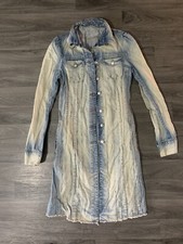 Iceberg Long Jean Jacket Medium Size 44 Vintage