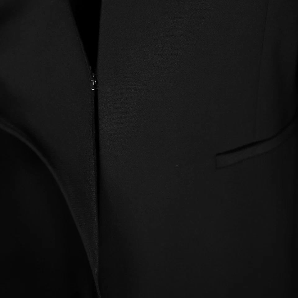 Talbots Black Ruffle Pocket Career Office Work Blazer Jacket Womens 14 NWT - Image 4 of 4