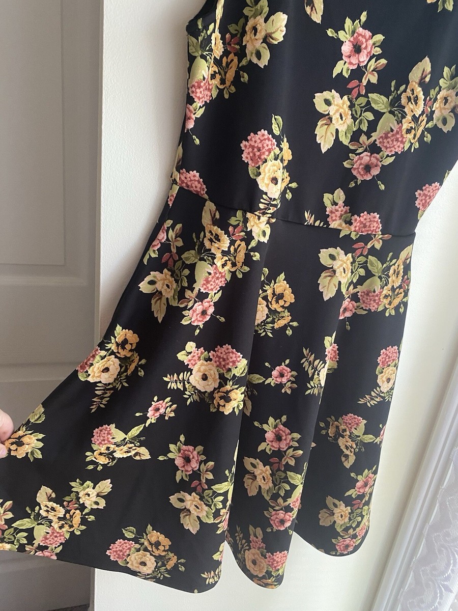 Agnes & Dora Floral Fit & Flare A Line Mini Dress Size Medium Black Sleeveless | eBay Agnes & Dora Floral Fit & Flare A Line Mini Dress Size Medium Black Sleeveless | eBay
