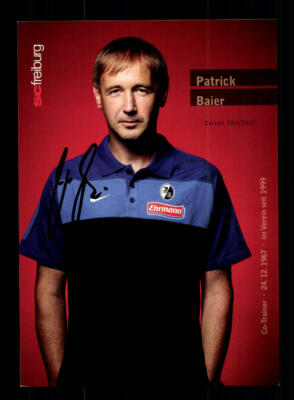 Patrick Baier Autogrammkarte SC Freiburg 2011-12 Original Signiert