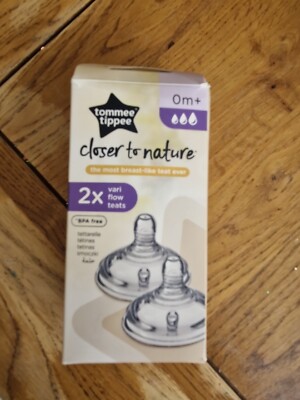 Tommee Tippee Closer to Nature Breast-Like Baby Bottle Teats 2x
