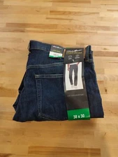 Eddie Bauer Men's Classic Straight Stretch Breathable Denim Jeans Blue 38Wx30L